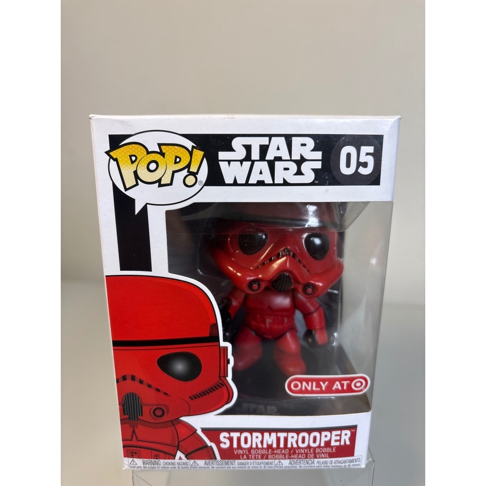 Funko Pop Star Wars Red Stormtrooper 05 Target Exclusive Vinyl Bobble-Head